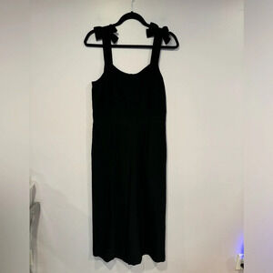 Loft black‎ bow jumpsuit